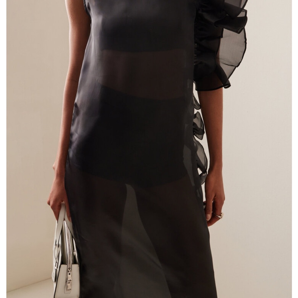 Marlies Grace Exclusive Bea Ruffled Sheer Maxi Dress